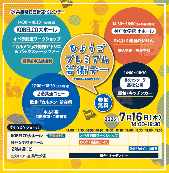 ひょうごプレミアム芸術デー in 兵庫県立芸術文化センター