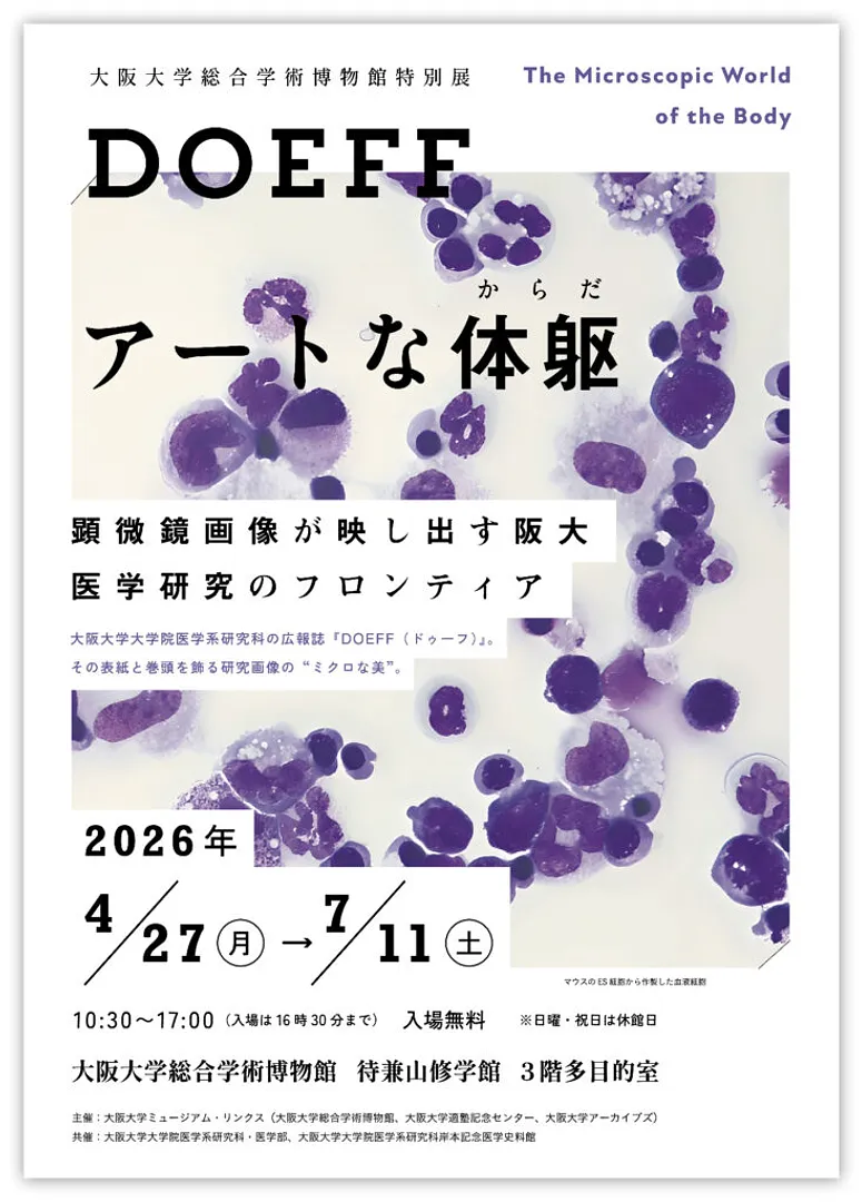 特別展　DOEFF アートな体躯 顕微鏡画像が映し出す阪大医学研究のフロンティア（大阪大学総合学術博物館）.jpg