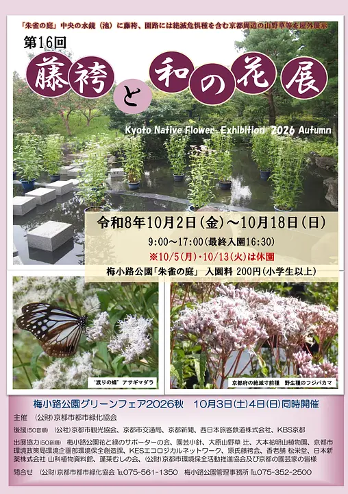 藤袴（フジバカマ）と和の花展（梅小路公園）