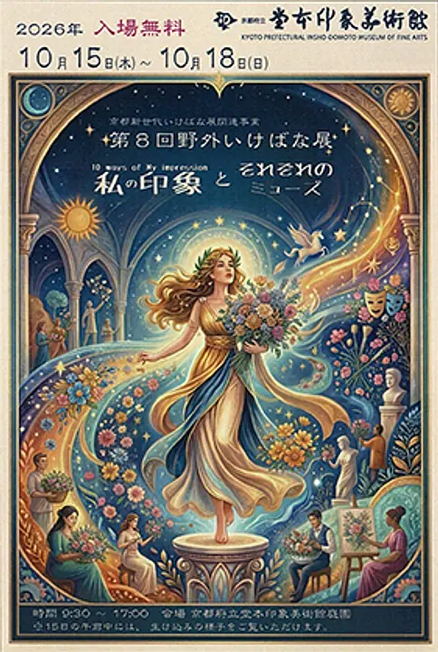 第8回野外いけばな展　「私の印象とそれぞれのミューズ」（京都府立堂本印象美術館）
